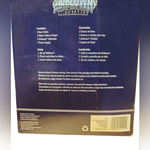 NIB Happy Haunkkah SELF INFLATABLE Menorah Decor 3.5' Tall - Picture 2 of 2